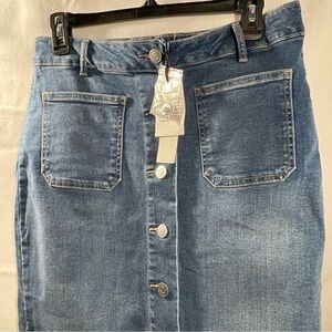 NWT Bagatelle long denim skirt size 8
